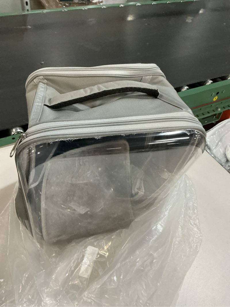 Condition photo showing Good Condition for Clear Cat Backpack Carrier Dog and Cats Backpack Bubble, Space Capsule Cat Bag Carrier, Breathable and Suitable Panorama Pet Backpacks for Biking/Traveling/Camping/Walking (Black)