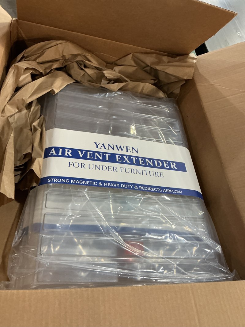Condition photo showing As Is for Air Vent Extender for Under Furniture, Vent Redirector, Vent Deflector for Floor Register 10" and 12" Wide, Extends from 17"-33" Long (2PCS) 2PCS-SUPERDUTY