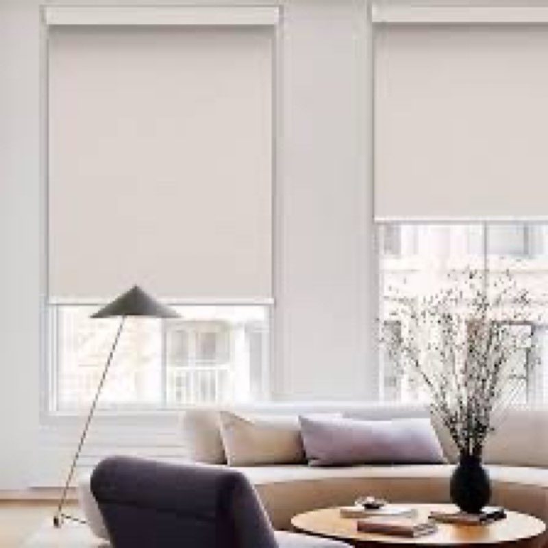 MYshade Blackout Cordless Roller Shades, Room Darkening Free-Stop Roll Up Blinds for Windows, Pull D