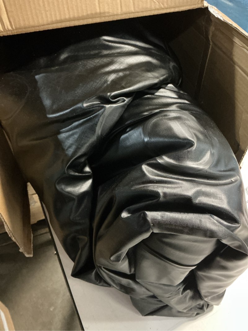 Condition photo showing As Is for intex raised airbed mattress with built-in pump, dura-beam plus pillow, twin - portable inflatable luxury blow-up bed for adults, camping, guests