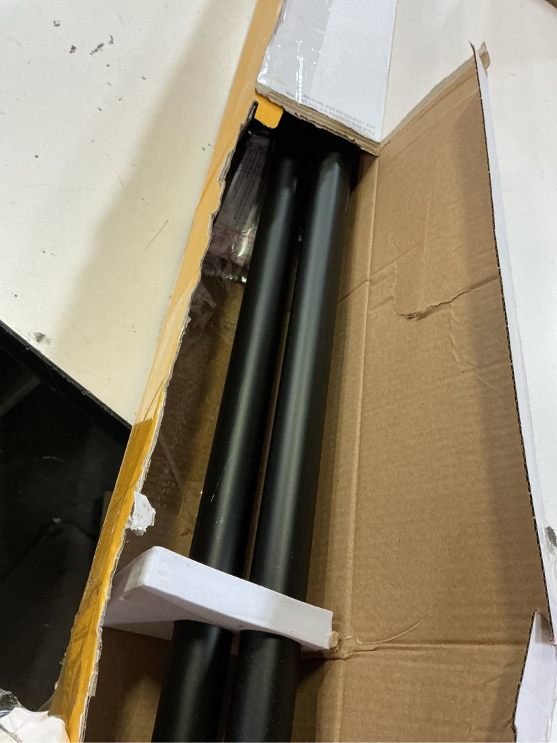 Condition photo showing Good Condition for kenney kn90001 1" weaver indoor/outdoor rust-resistant curtain rod, 72-144", black