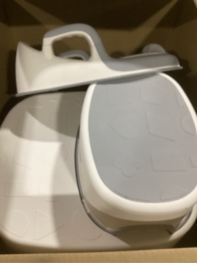 Condition photo showing Good Condition for Maliton Baby Potty Training Seat with Step Stool, Potty Training Toilet for Boys Girls, Anti-Slip Toddler Stool for Bathroom, Kitchen, Toddler Toilet Seat Set(One Potty Seat+Two Step Stool for Kids) Gray