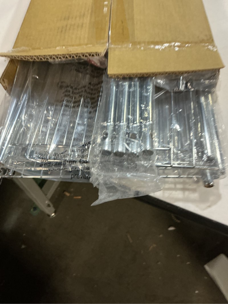 Condition photo showing New/Like New for Honey-Can-Do BTH-03484 6 Tier Metal Tower Bathroom Shelf, 12.6â€ L x 11â€ W x 59.8â€ H, Chrome