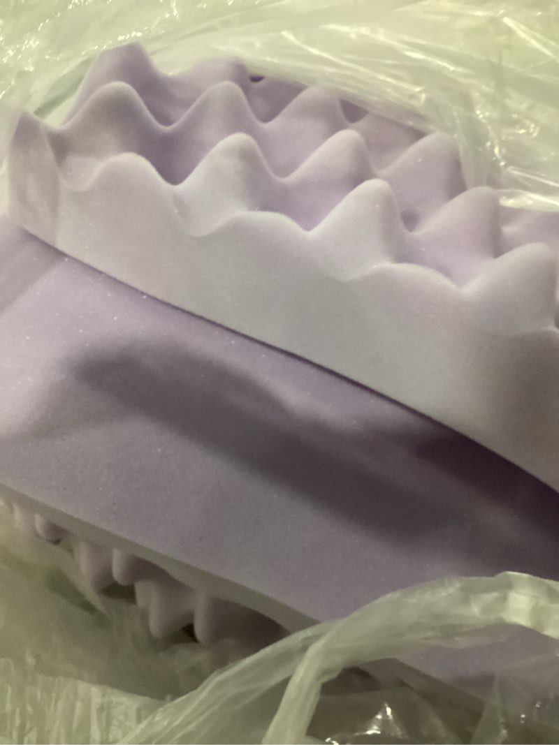 Condition photo showing Good Condition for Best Price Mattress 3 Inch Egg Crate Memory Foam Mattress Topper with Soothing Lavender Infusion, CertiPUR-US Certified, Dorm Essentials, Twin Twin 3 Inch Egg Crate