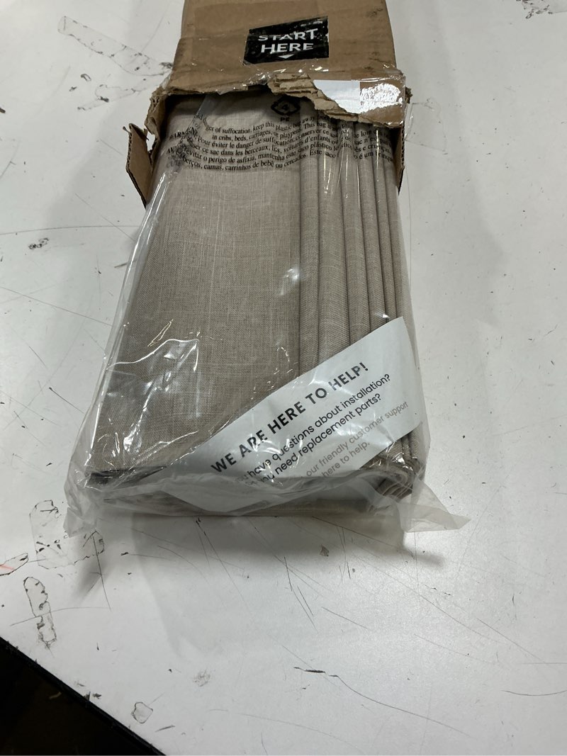 Condition photo showing Good Condition for CHICOLOGY Roman Shades for Windows , Window Treatments , Roman Shades , Roman Window Shades , Room Darkening Shades , Window Shades , 33" W X 72" H , Belgian Flax (Privacy & Light Filtering) Belgian Flax (Privacy & Light Filtering) 33"W x 72"H