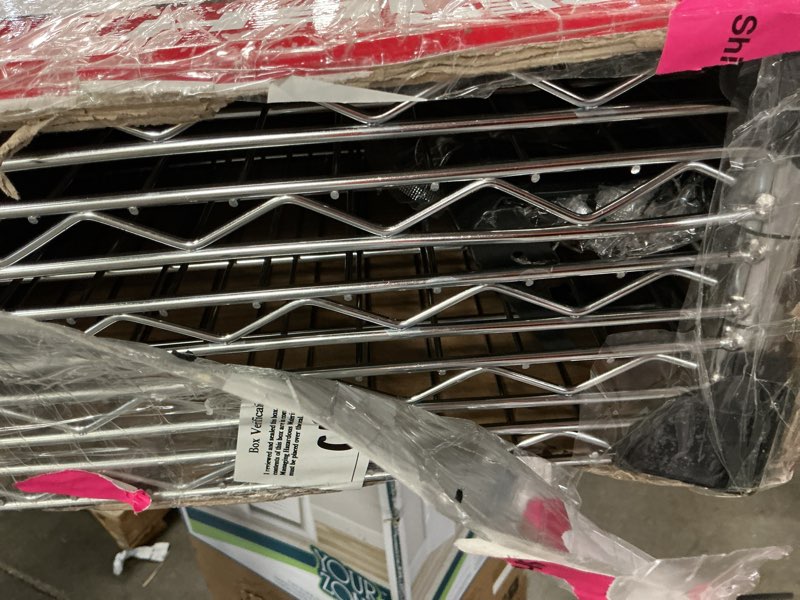 Condition photo showing Good Condition for hyper tough chrome wire 5-tier 72" h x 36" w x 16" d, 1750lb total capacity