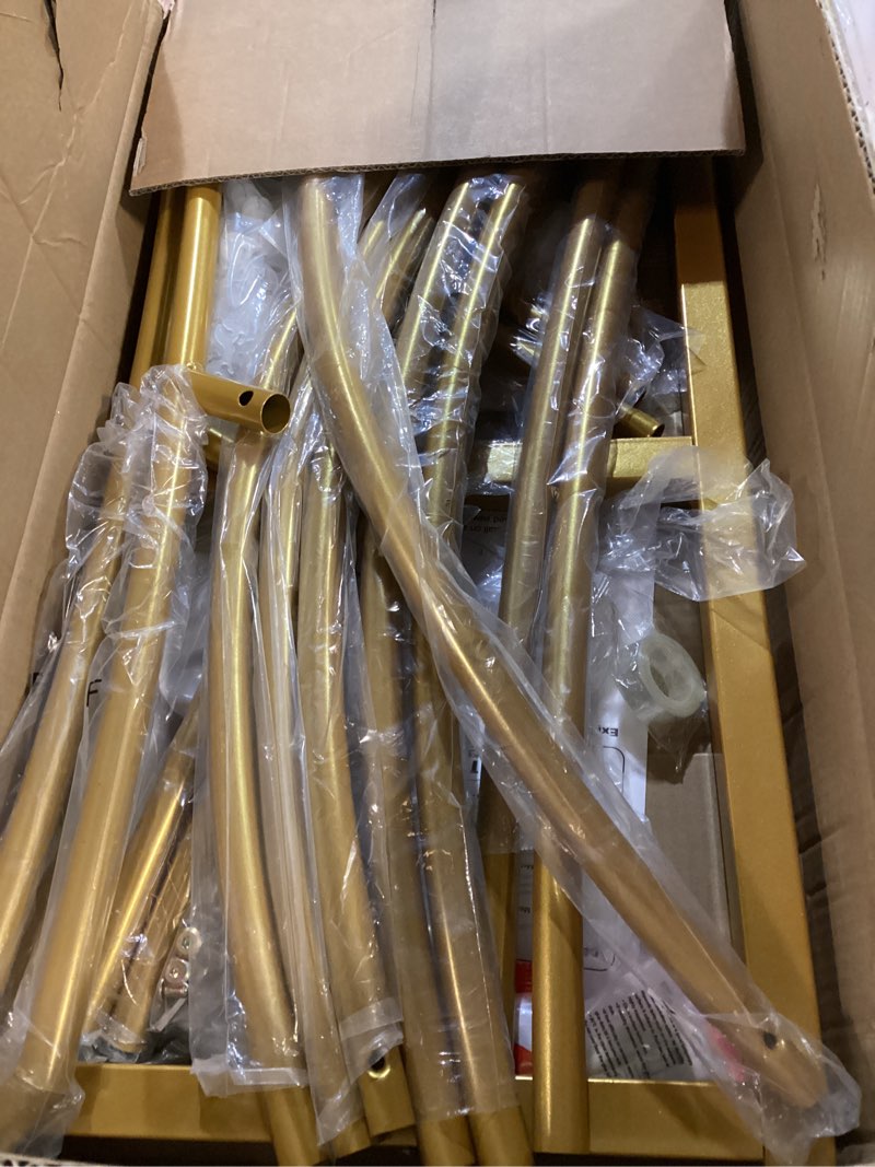 Condition photo showing Good Condition for LANGXUN Large Size Metal Balloon Arch Kit, Wedding Heart Arch Stand, Love Balloon Column Arch Frame for Wedding, Bridal, Valentine's Day, Engagement and Birthday Party Supplies (Gold)