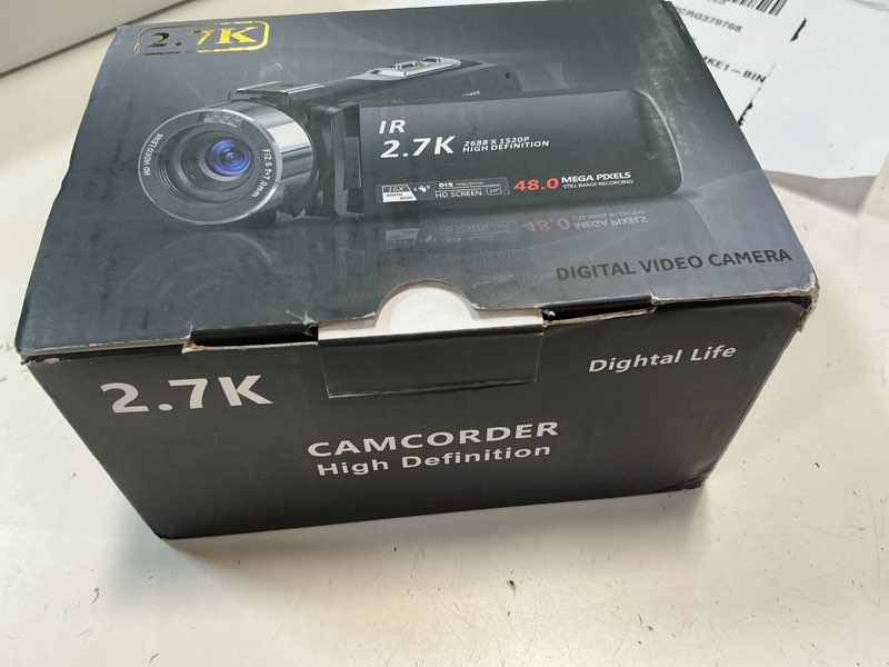Condition photo showing New/Like New for Video Camera Camcorder Full HD 1080P 30FPS 48 MP IR Night Vision Vlogging Camera Recorder 3.0 Inch IPS Screen 16X Zoom Camcorders Camera Remote Control with 2 Batteries