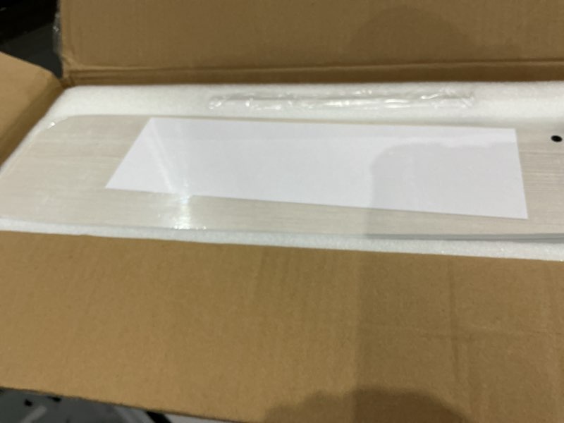 Condition photo showing Good Condition for ceiling fans with lights and remote, 52 inch modern ceiling fan with light, downrod & flush mount, quiet dc motor, dual finish 5 blades ceiling fan for bedroom living room farmhouse indoor white and lighter wood blades 52 inch ceiling fan