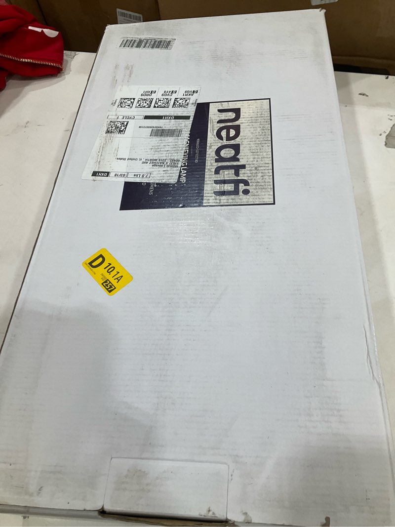 Condition photo showing New/Like New for neatfi (new model) 1,200 lumens led magnifying lamp with clamp, 8 diopter, correlated color temperature control, 12w, 120 pcs smd led (white, 5 inch lens) 5 inch glass lens white