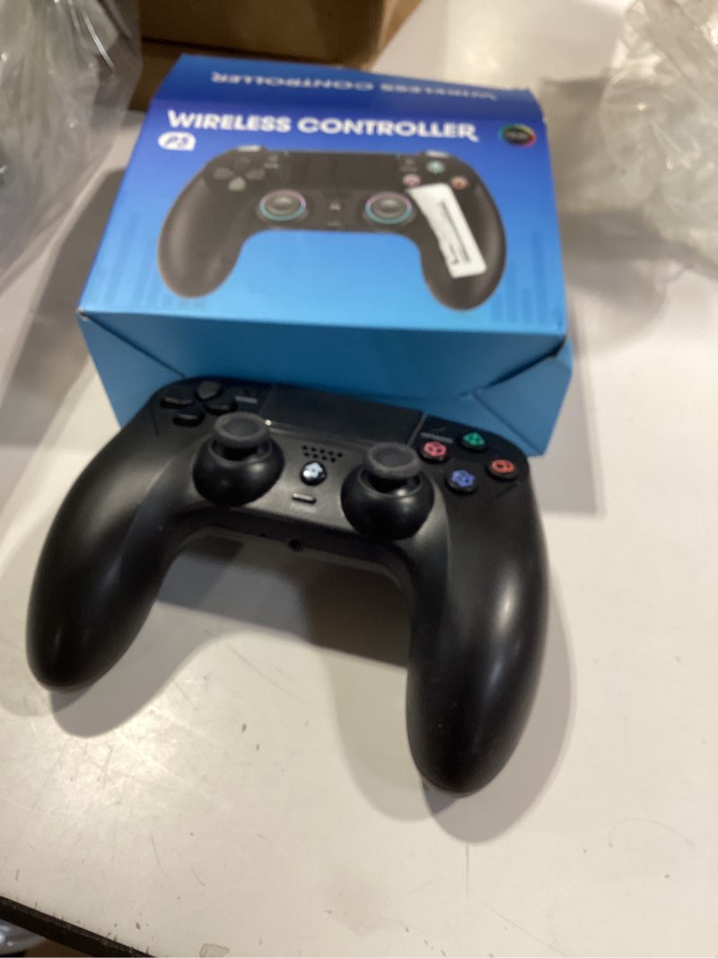 Condition photo showing Good Condition for guoc led wireless controller for ps5 with hall effect joystick and trigger,4 macron boutton extended grip controller compatible with ps5 pro/slim, dual vibration, remap/turbo function black
