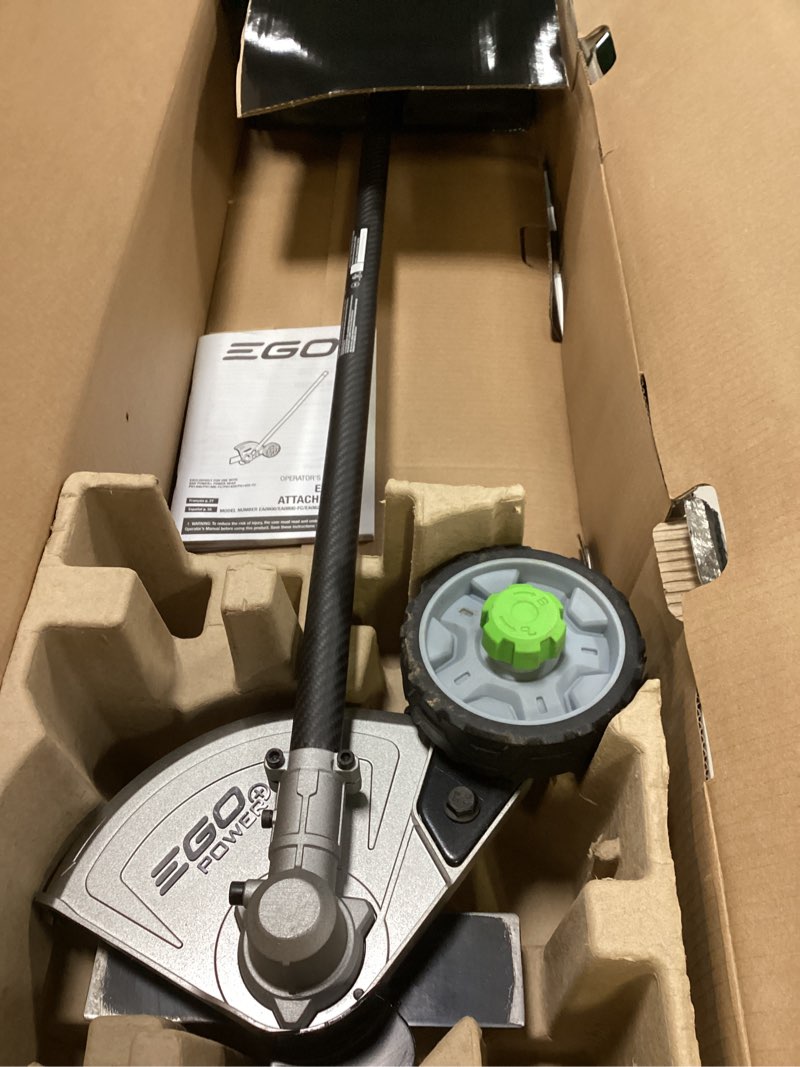 Condition photo showing As Is for ego power+ multi-head system carbon fiber edger attachment