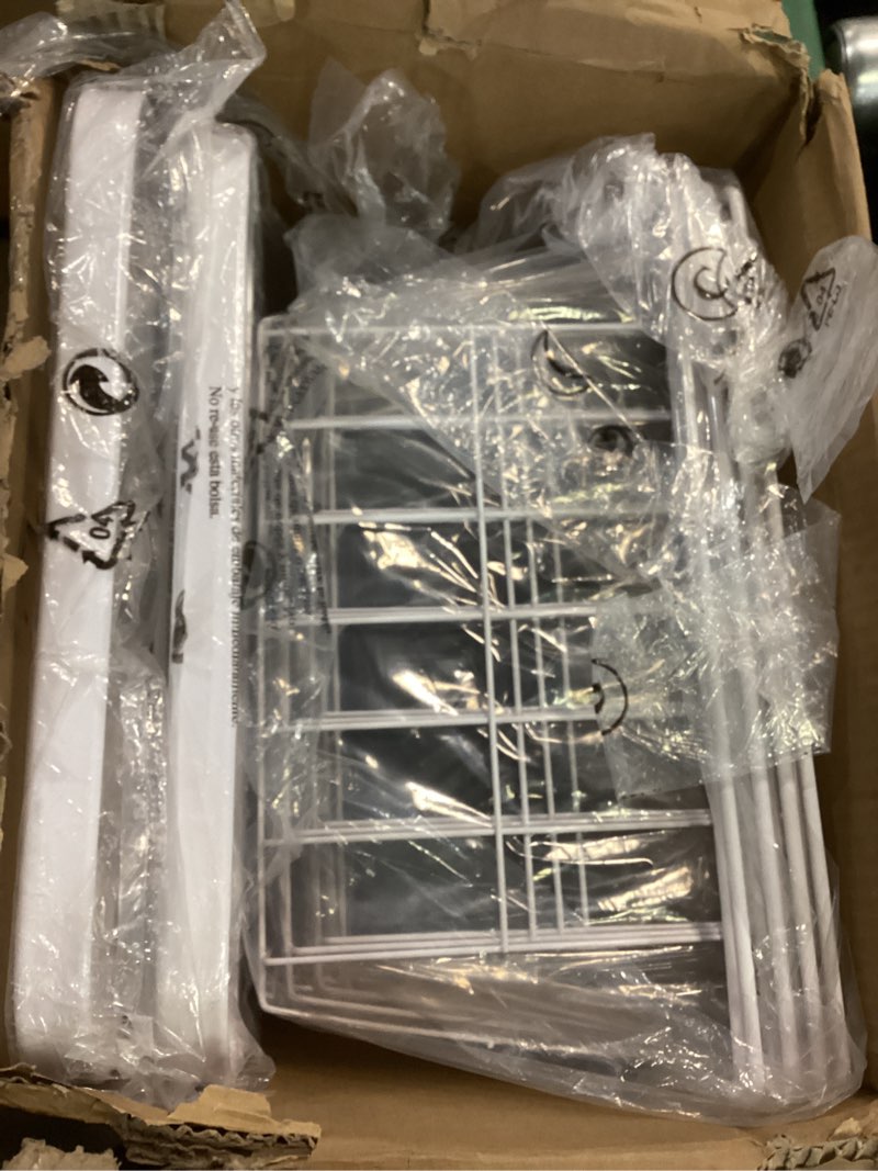 Condition photo showing Good Condition for 4 drawer metal storage organizer white - brightroom™: steel utility storage, fixed shelves, universal wire drawers