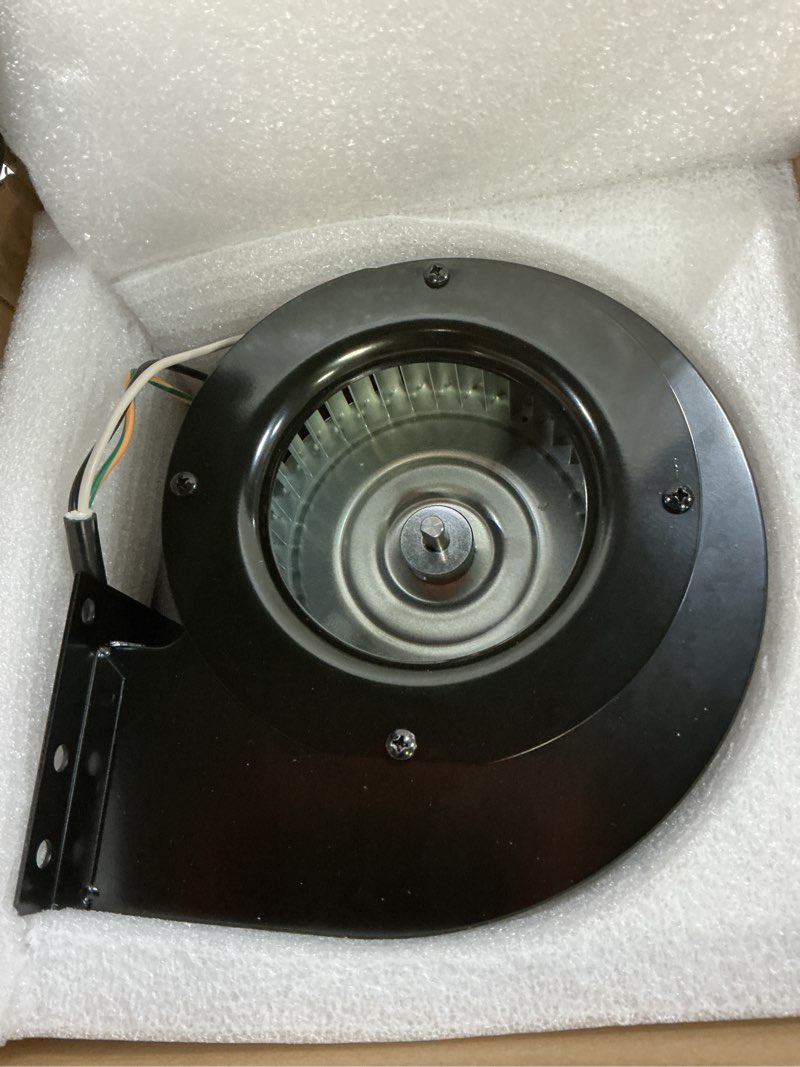 Condition photo showing Good Condition for criditpid replacement 3-21-33647 & 3-21-22647 distribution blower fan for harman p68, p61, p43, p38, advance, accentra 52i pellet stoves. 3-21-33647 convection blower