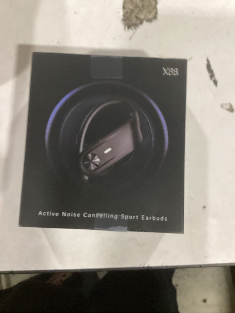 Condition photo showing New/Like New for hybrid active noise cancelling wireless earbuds 80 hrs playtime hi-res stereo sound bluetooth headphones with transparency mode ear buds with earhooks anc sports earphones for workout running travel black