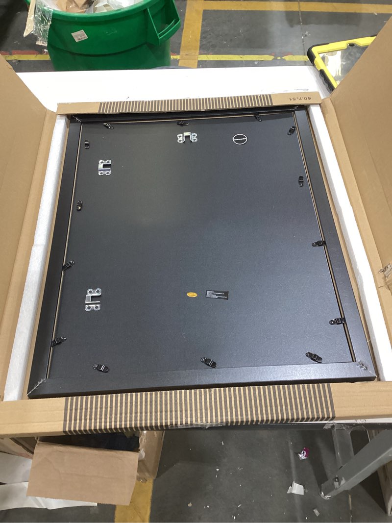 Condition photo showing Good Condition for Americanflat 16x20 Picture Frame with Polished Plexiglass - Black Picture Frame - Wide Photo Frames Made of Engineered Wood for Vertical or Horizontal Wall Display - Epic Collection - Black Black 16x20