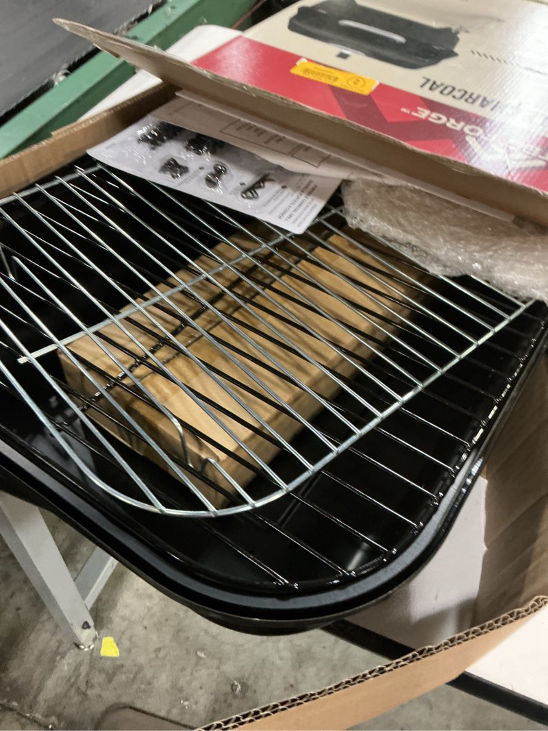 Condition photo showing Good Condition for master forge portable charcoal grill, 206 sq in, black