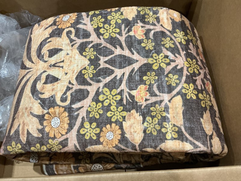 vintage beige blue living room rug, washable area rugs for dining room under table, soft low pile large carpet bedroom, non-slip boho floral