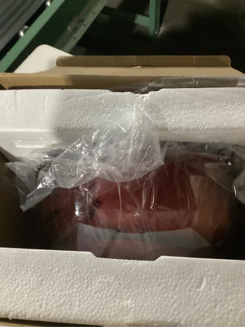 Condition photo showing Good Condition for Dash SmartStore Deluxe Stirring Popcorn Maker - Hot Oil Electric Popcorn Popper with Butter-Warming Tray, Clear Serving Bowl, Storage Lid & Measuring Cup - 24 Cups, Red 24 Cups Red