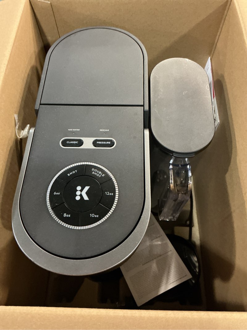 Condition photo showing Good Condition for Keurig K-Crema Single Serve K-Cup Pod Coffee Maker, PressureInfusion & MultiStream Technology, Brews Crema-Topped Coffee, Espresso-Style Shots, Classic Coffee, Tea, Cocoa, 72 oz Removable Reservoir