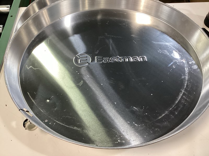 Condition photo showing Good Condition for eastman 24-in id aluminum water heater drain pan with pvc