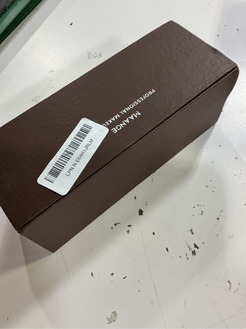 Condition photo showing New/Like New for maange 20 pcs makeup brushes with gift box, double-end multi-functional makeup brushes for blending liquid powder concealer cream blush buffe,coffeebrown coffee brown