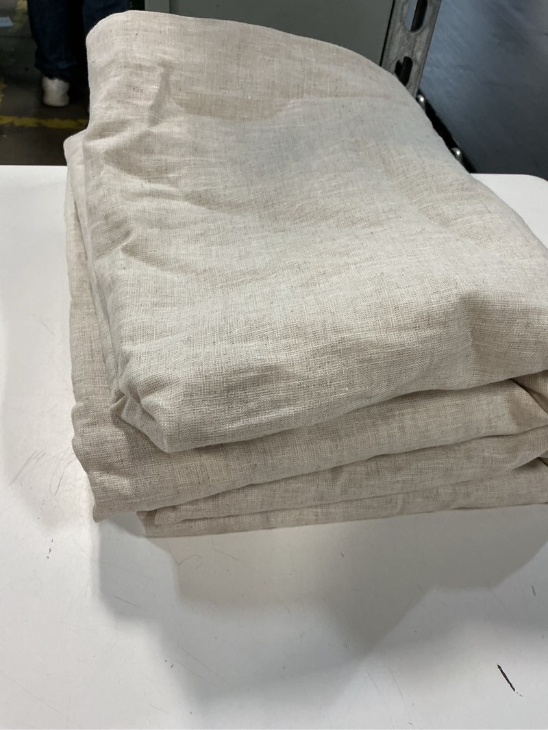 Condition photo showing Good Condition for (set of 2)european linen room darkening curtain
