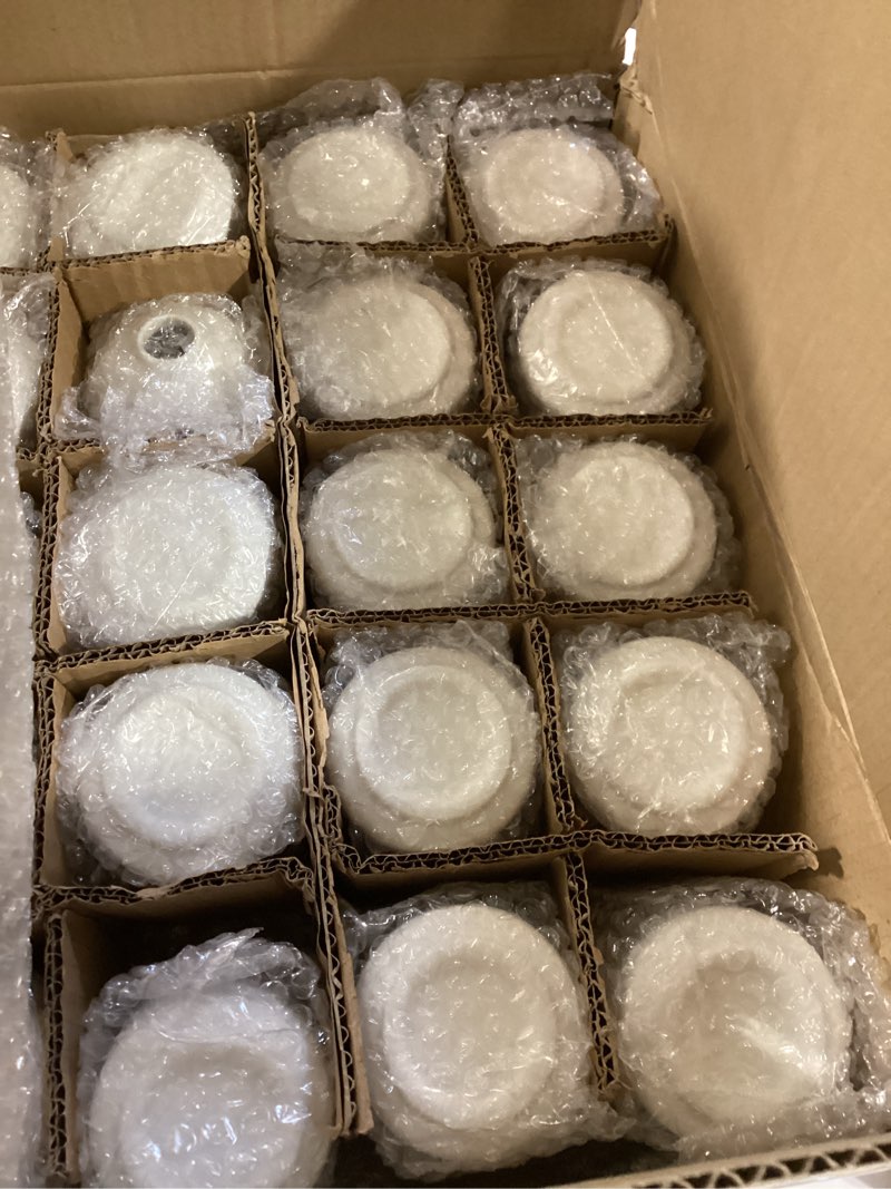 Condition photo showing Good Condition for 20 pcs 3. 9" x 2. 76" white ceramic bud vases bulk mini ceramic vases boho small flower wedding centerpieces for dry flowers wedding valentines home diy table decor