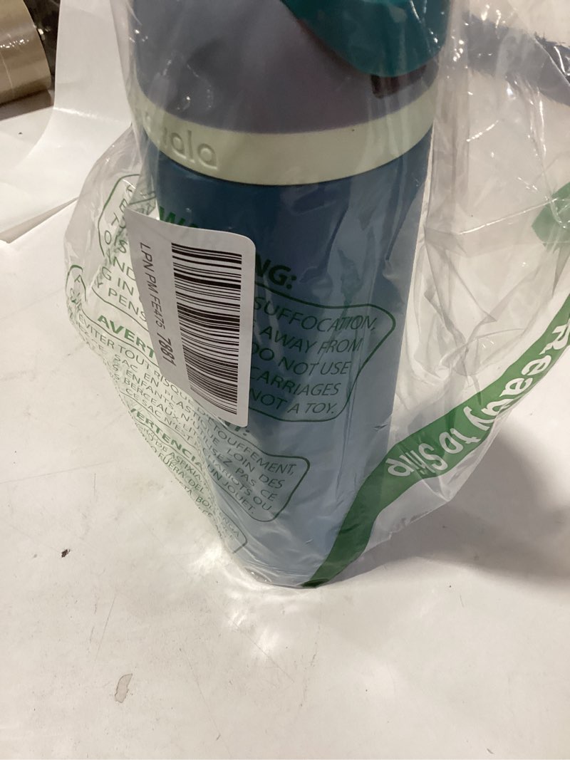 Condition photo showing New/Like New for Owala FreeSip Insulated Stainless Steel Water Bottle with Straw, BPA-Free Sports Water Bottle, Great for Travel, 24 Oz, Denim Denim 24 Ounces