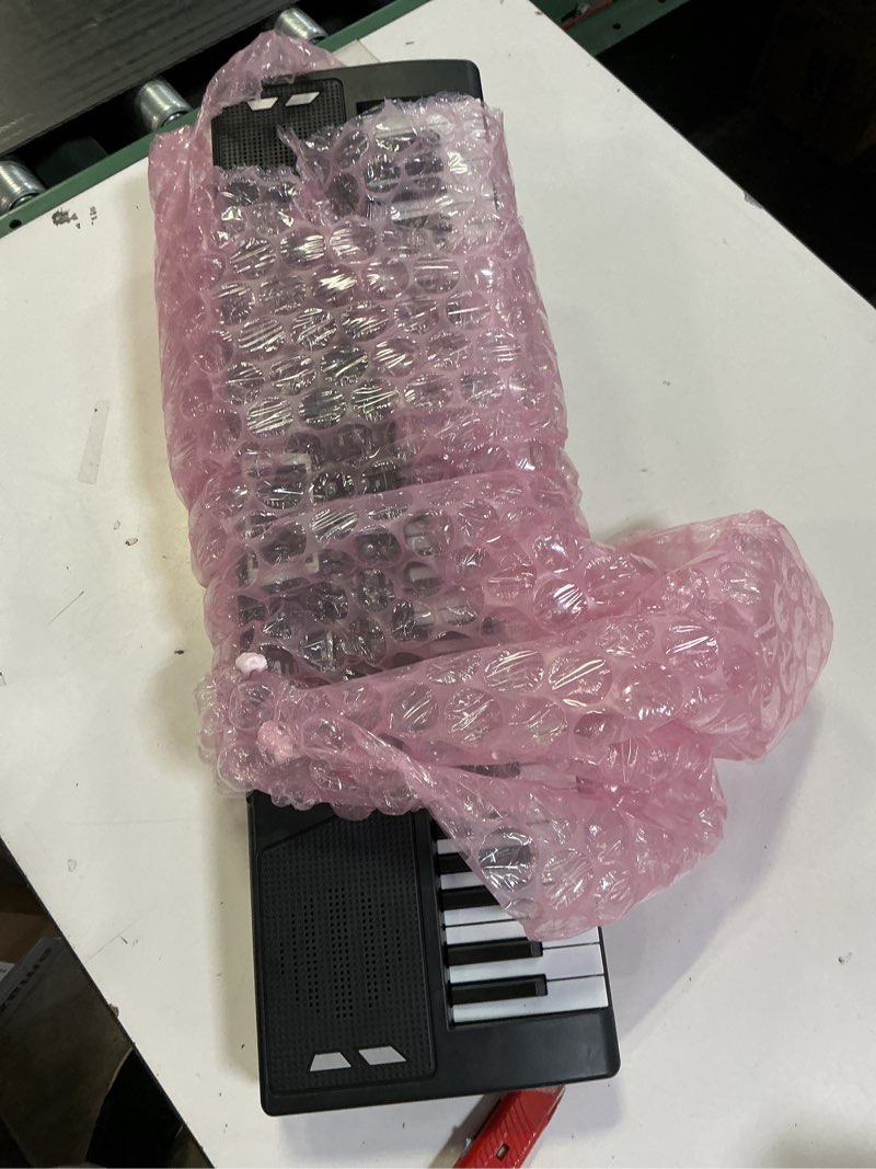 Condition photo showing As Is for 61 key piano keyboard - Electric Keyboard Piano with Microphone, Music Stand, Built-In Speakers - Portable Digital Piano for Beginners, Ideal Gift & Learning