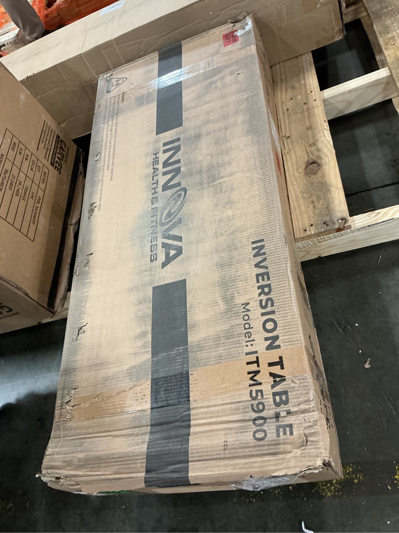 Condition photo showing New/Like New for Innova Advanced Heat and Massage Inversion Table Light Gray