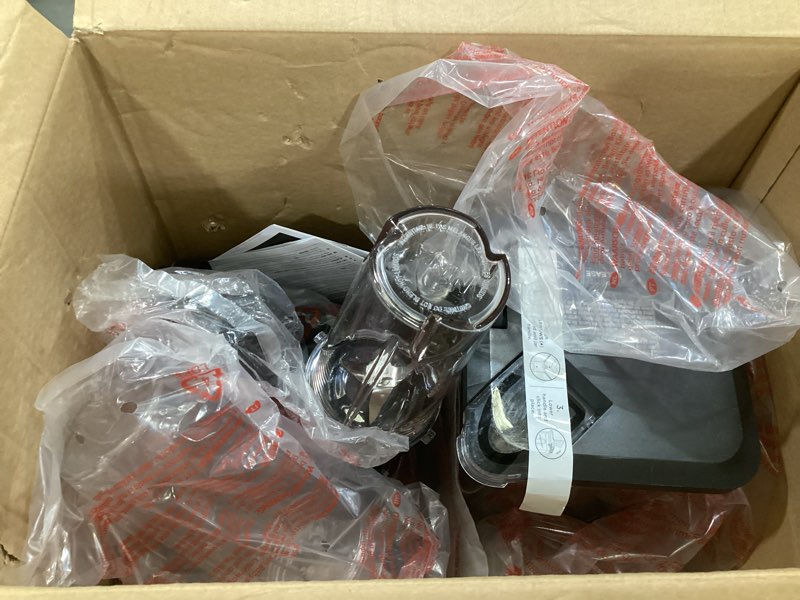 Condition photo showing As Is for ninja kitchen system | 8-cup food processor bowl & 72 oz. blender all-in-one | with (2) 16 oz. to-go cups | for smoothies, ice crushing, dough & more | 1500 watt | black | bl770 pitcher + bowl + (2) 16-oz. cups