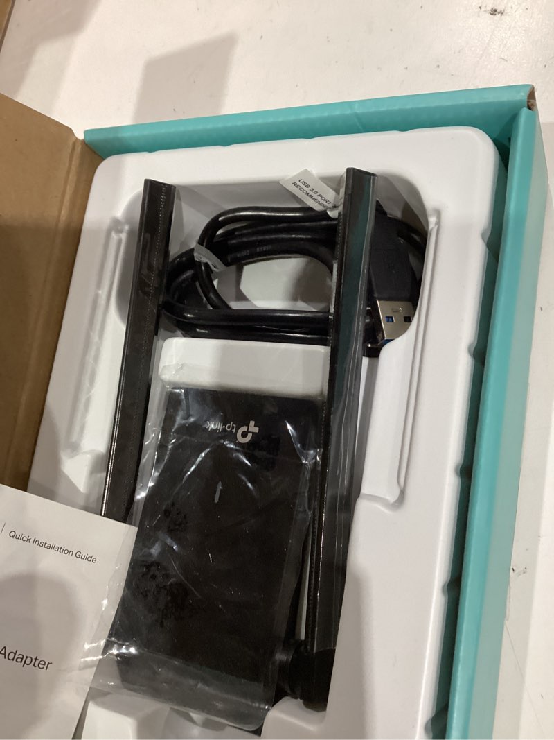 Condition photo showing New/Like New for TP-Link WiFi 6 USB Adapter for Desktop PC - (Archer TX20U Plus) AX1800 Wireless Network Adapter with 2.4GHz, 5GHz, High Gain Dual Band 5dBi Antenna, WPA3, Supports Windows 11/10 AX1800 WiFi 6, Dual Band