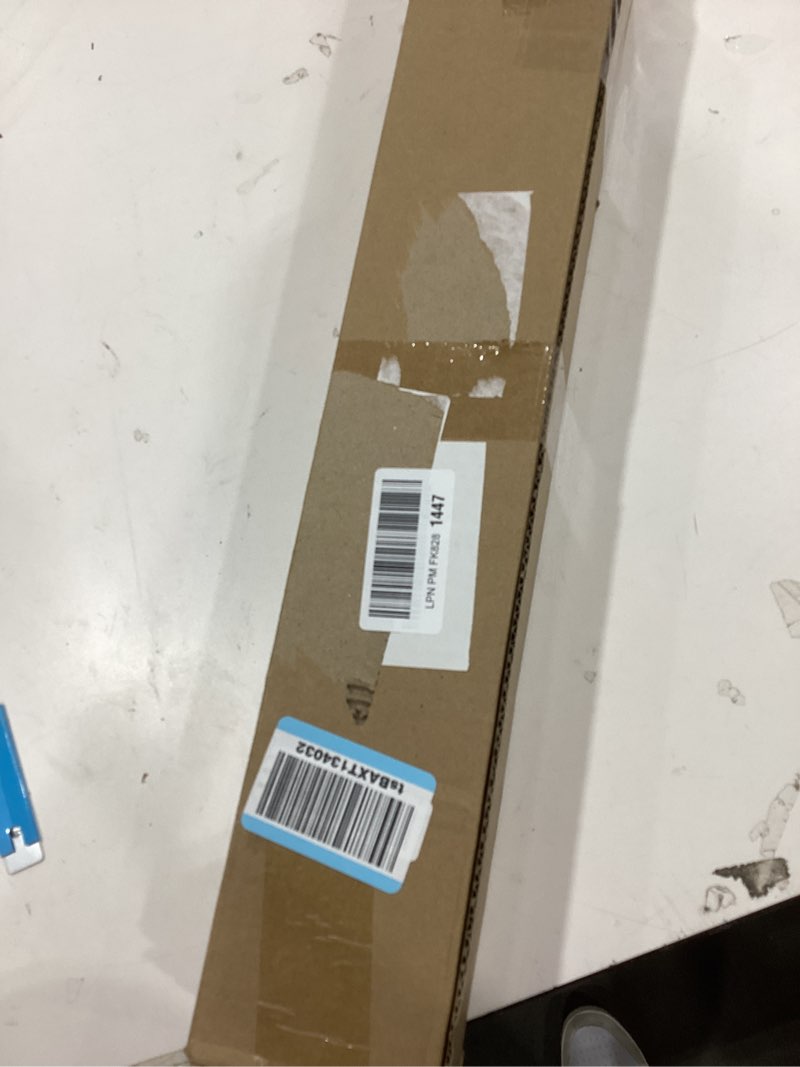 Condition photo showing As Is for LazBlinds No Tools No Drill Bamboo Roller Shades, Cordless Bamboo Blinds, Light Filtering Roll Up Blinds for Windows, French Door, Porch or Patio Privacy Screen, 23'' W x 64'' H, Brown206 Brown206 23'' W x 64'' H