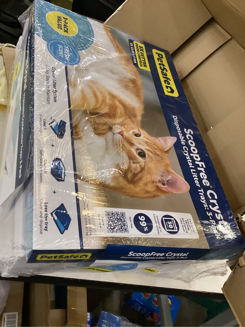 scoopfree crystal disposable litter trays:3 pack