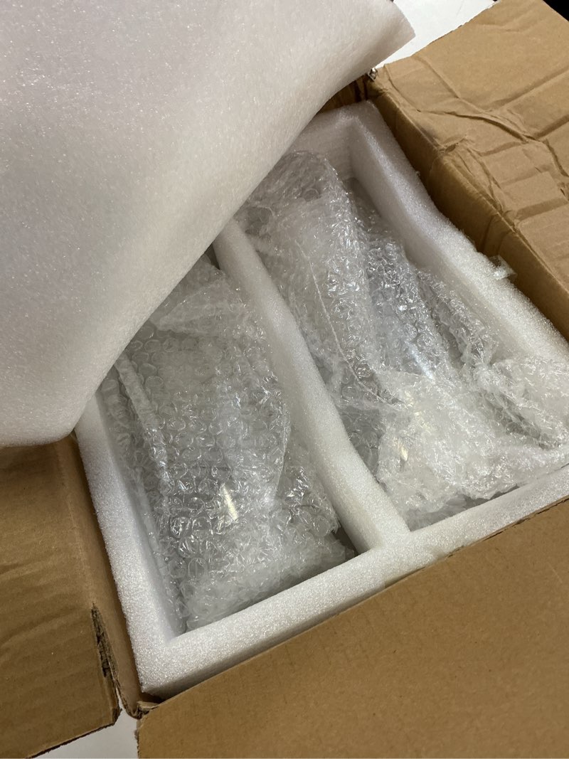 Condition photo showing Good Condition for 8 pack glass cylinder vases 4,6,8,10 inch tall clear flower vase hurricane floating candle holder for table centerpiece wedding home decor 8 pack(4,6,8,10 inch )
