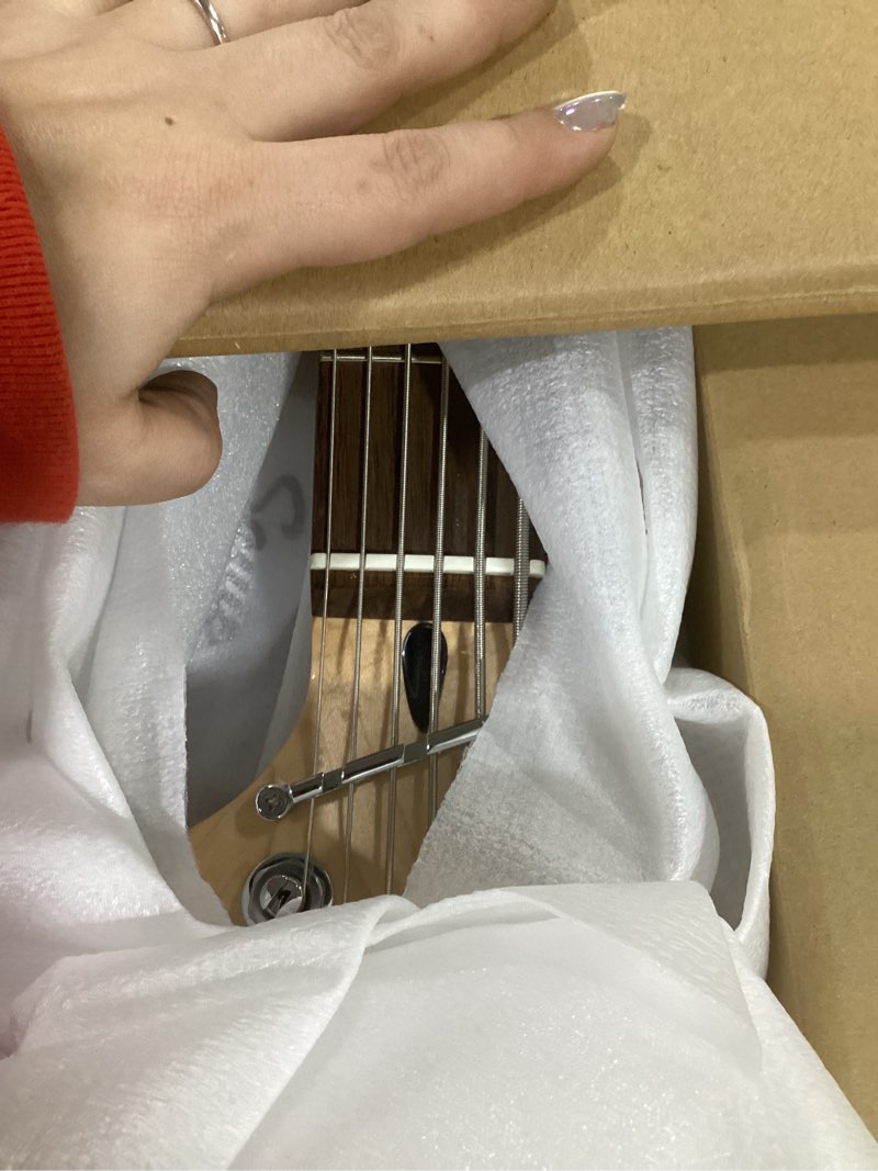 Condition photo showing Good Condition for Affinity Series Jazz Bass VI, Laurel Fingerboard, Black Pickguard, Black Metallic