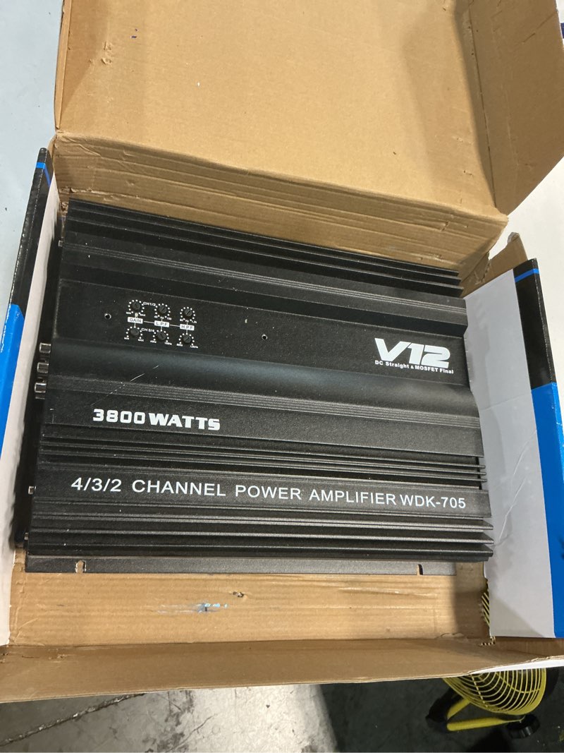 Condition photo showing As Is for yaeccc 4 channel high power amplifier - slim stereo 4 channel car audio stereo amplifier amp 4ohm