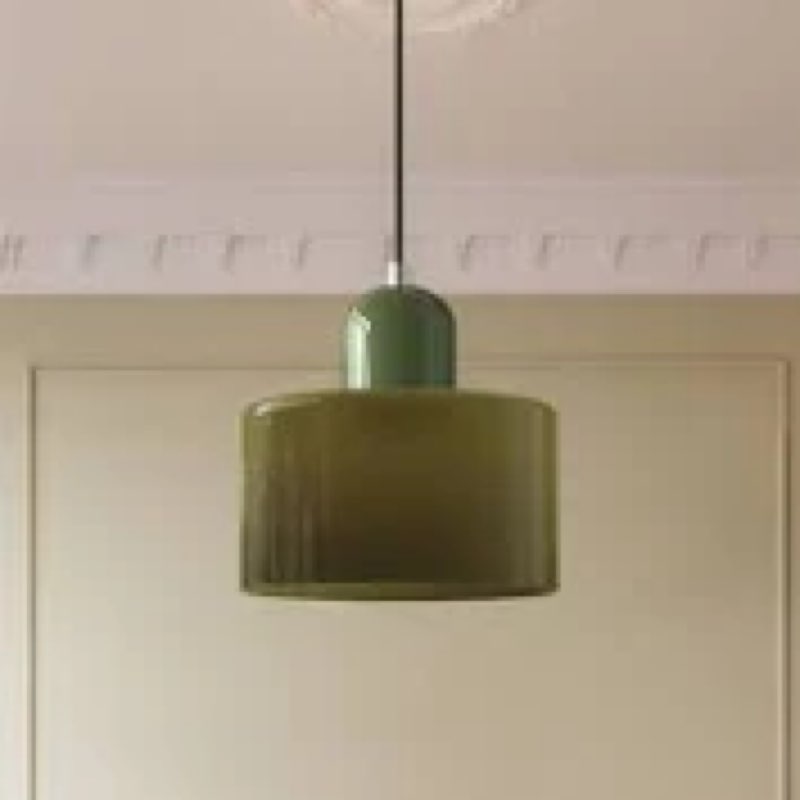mid century modern glass pendant light