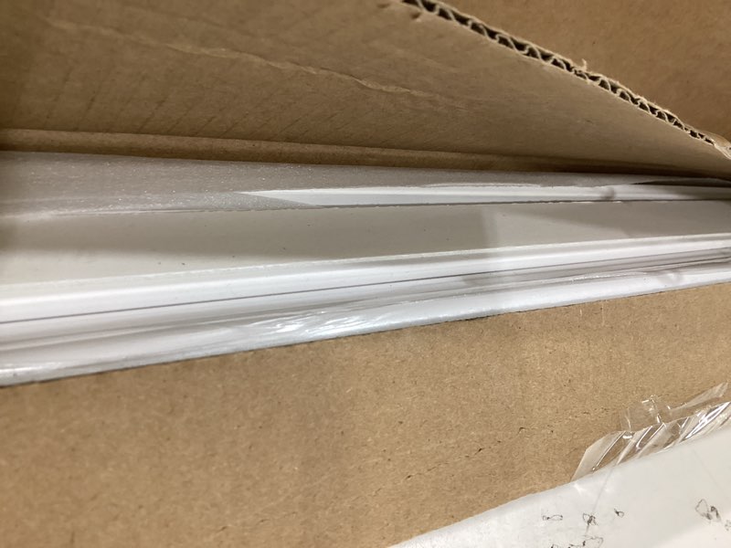 Condition photo showing New/Like New for coukiu pre-cut 3 set peel and stick wall molding trim kit, 12" x24" premade wainscoting panels, self adhesive moulding panel for interior walls picture frame 12"x24" 3-frame,white