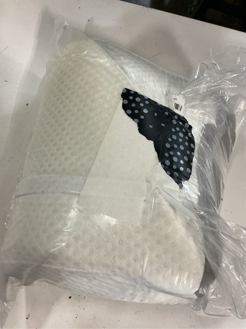 Condition photo showing As Is for cervical neck pillow for sleeping - memory foam pillows for neck and shoulder pain, cooling side sleeper pillow with ergonomic contour & orthopedic support, for side back stomach sleepers