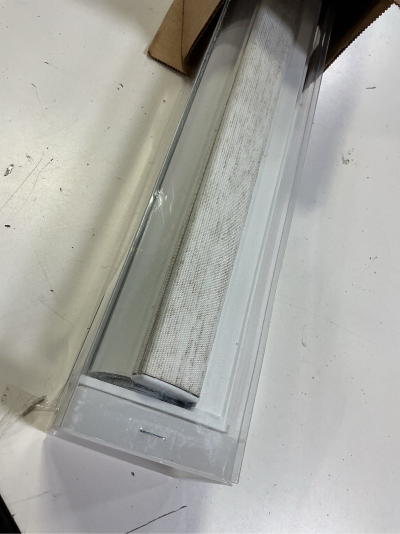 Condition photo showing Good Condition for persilux blackout roller blinds for indoor windows, cordless roller shades with valance, thermal insulated fabric window shades & blinds, uv protection shades for home and bedroom (linen,30.5"wx72"h) 30.5"w x 72"h linen