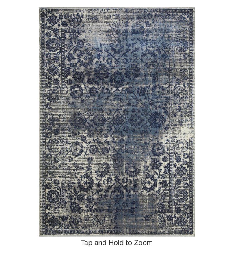 Aysal Alazah Gray  Geometric Polypropylene Indoor Area