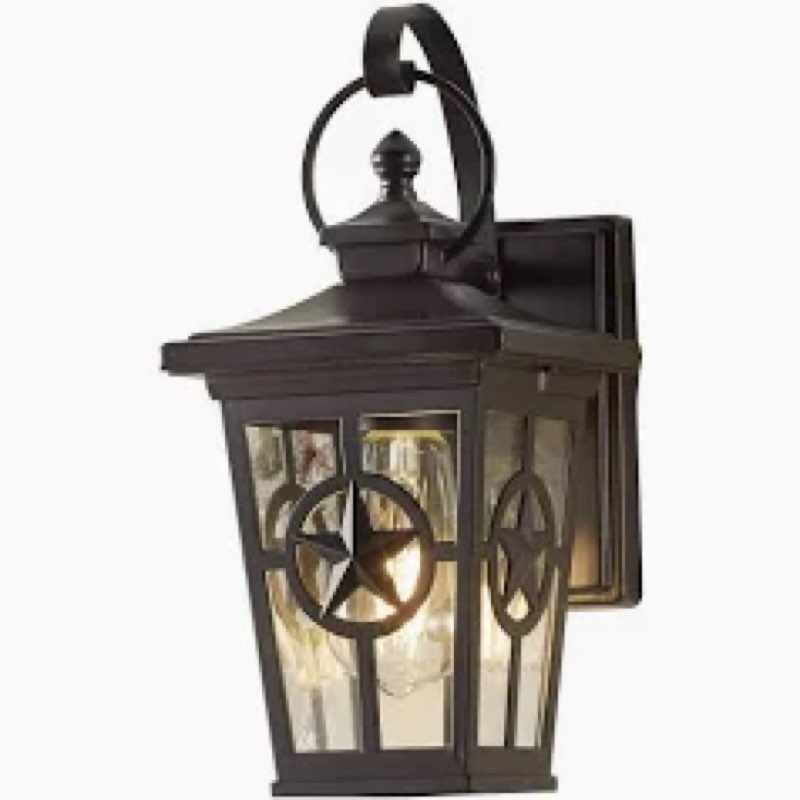 allen + roth amelia 1 -light 11.80-in h matte black hardwired outdoor wall light 4145435