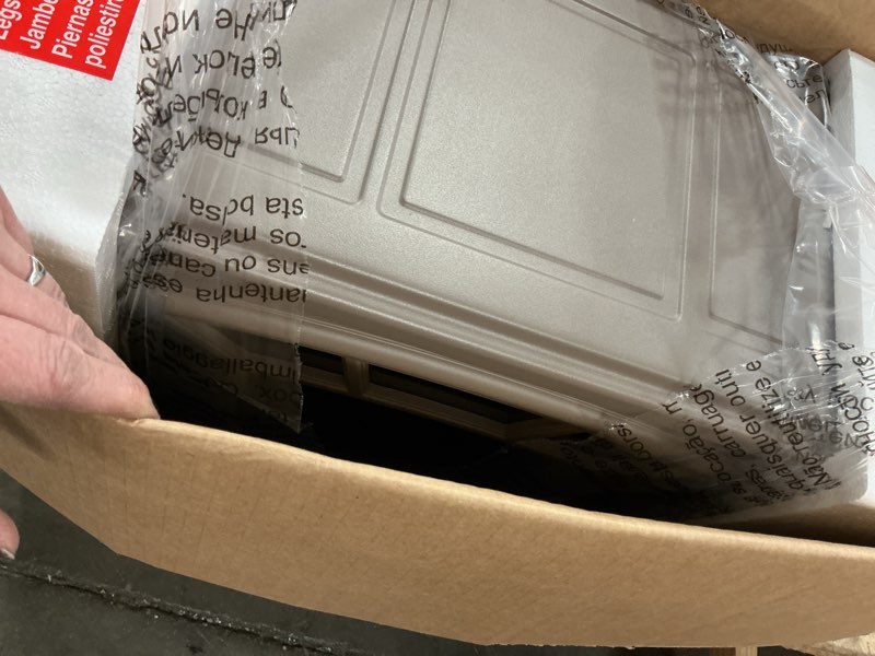 Condition photo showing As Is for Duraflame heater FRENCH GRAY