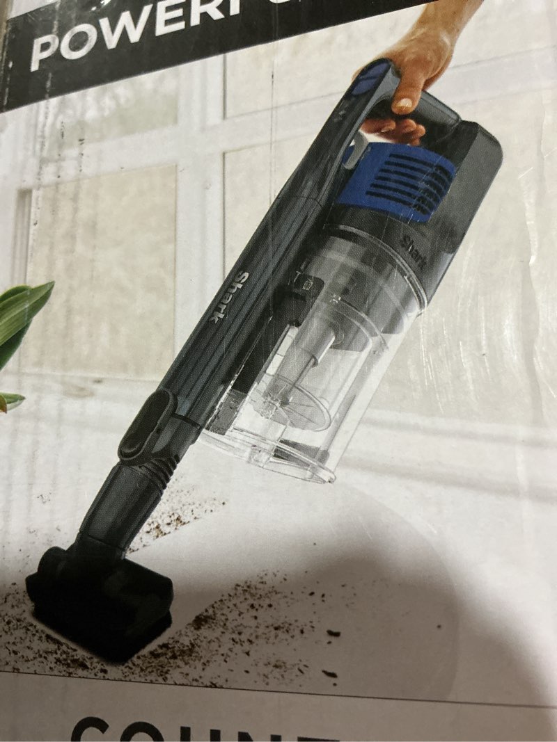 shark wz250 pet pro cordless stick vacuum with powerfins brushroll, xl capacity, self-cleaning brushroll, led headlights, 40min runtime, perfect for pets, blue