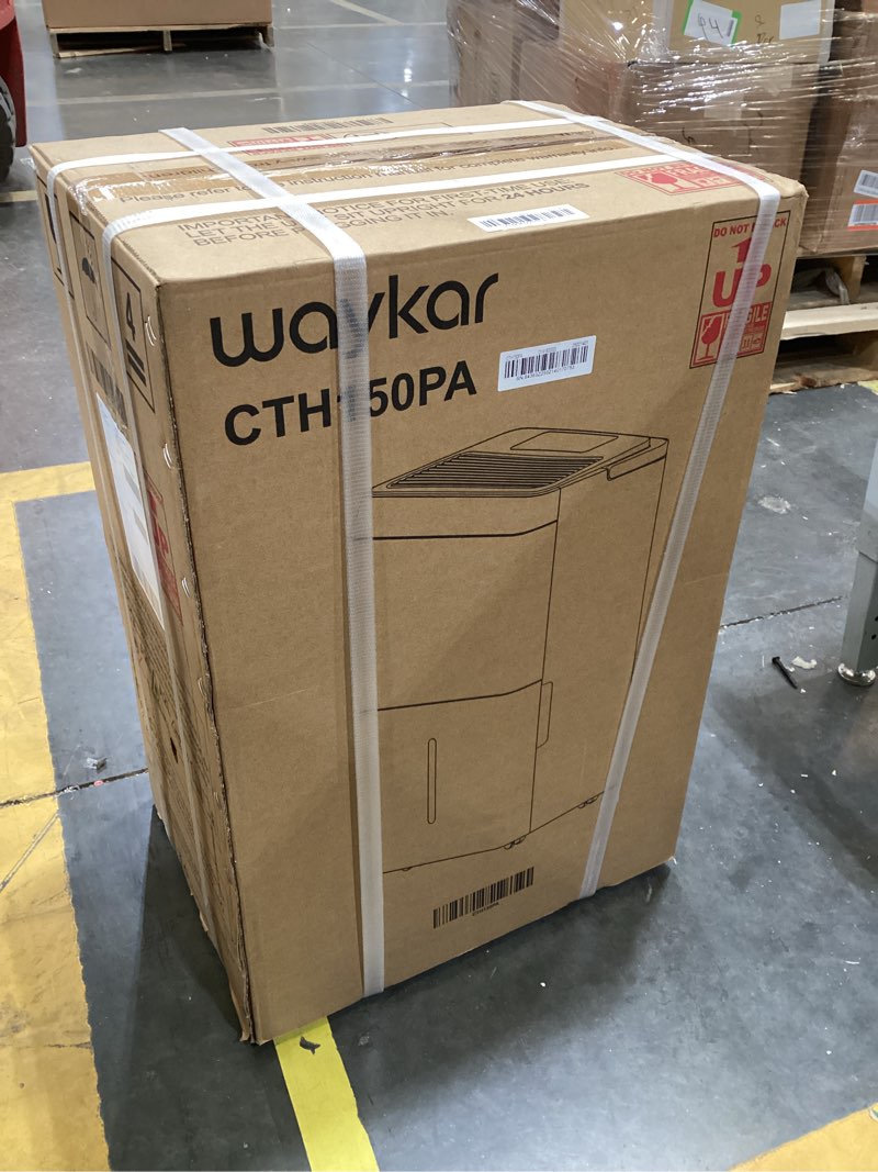 Condition photo showing New/Like New for 150 pints dehumidifier with pump, energy star dehumidifier for home