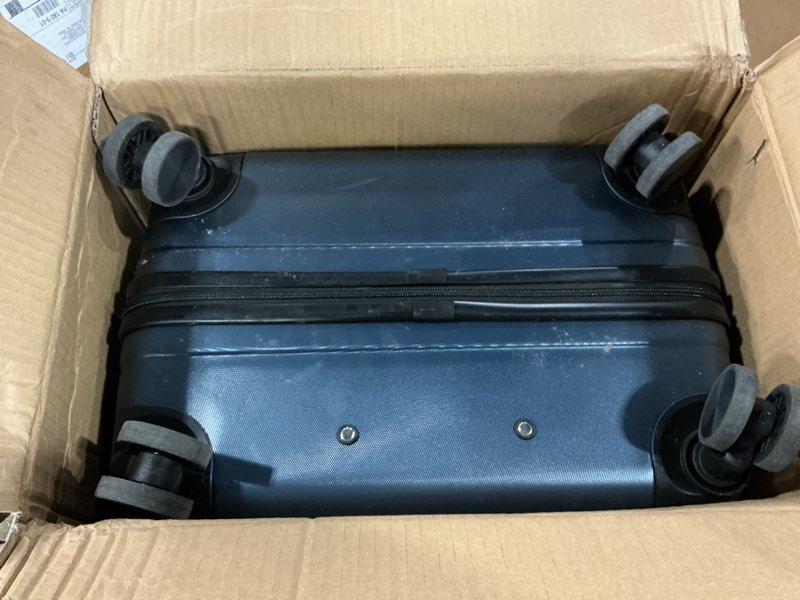 Condition photo showing As Is for LIGHT FLIGHT Luggage Sets, 3 Piece Durable Suitcase Set with Spinner Wheels, 3 Pcs Hard Shell Lightweight Luggage with TSA Lock, Large Checked Travel Suitcases, 20/24/28 Inch, Royal Blue Royal Blue 3-Piece Set-20 Inch/24 Inch/28 Inch