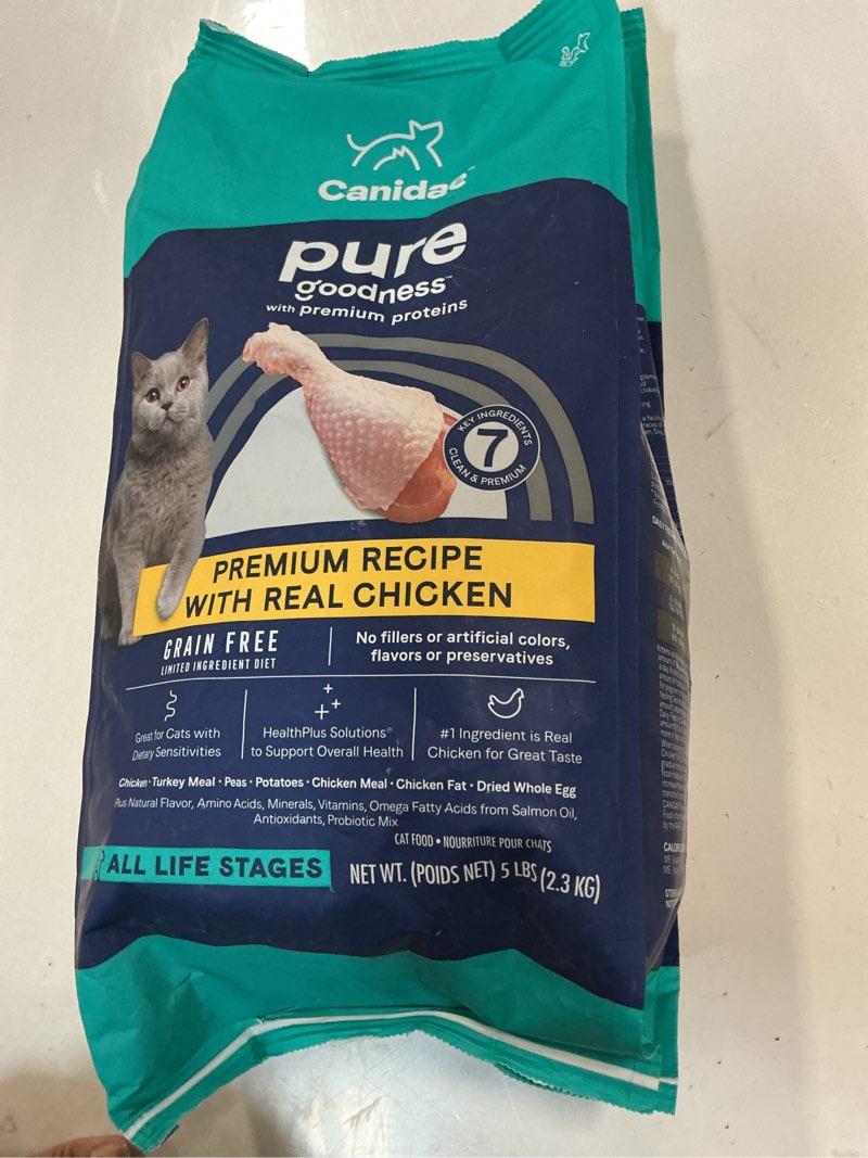 Condition photo showing New/Like New for (Best by: Jan/17/2026) Canidae Pure Limited Ingredient Premium Dry Cat Food, Real Chicken Recipe, 5 lbs, Grain Free Chicken 5 Pound (Pack of 1)