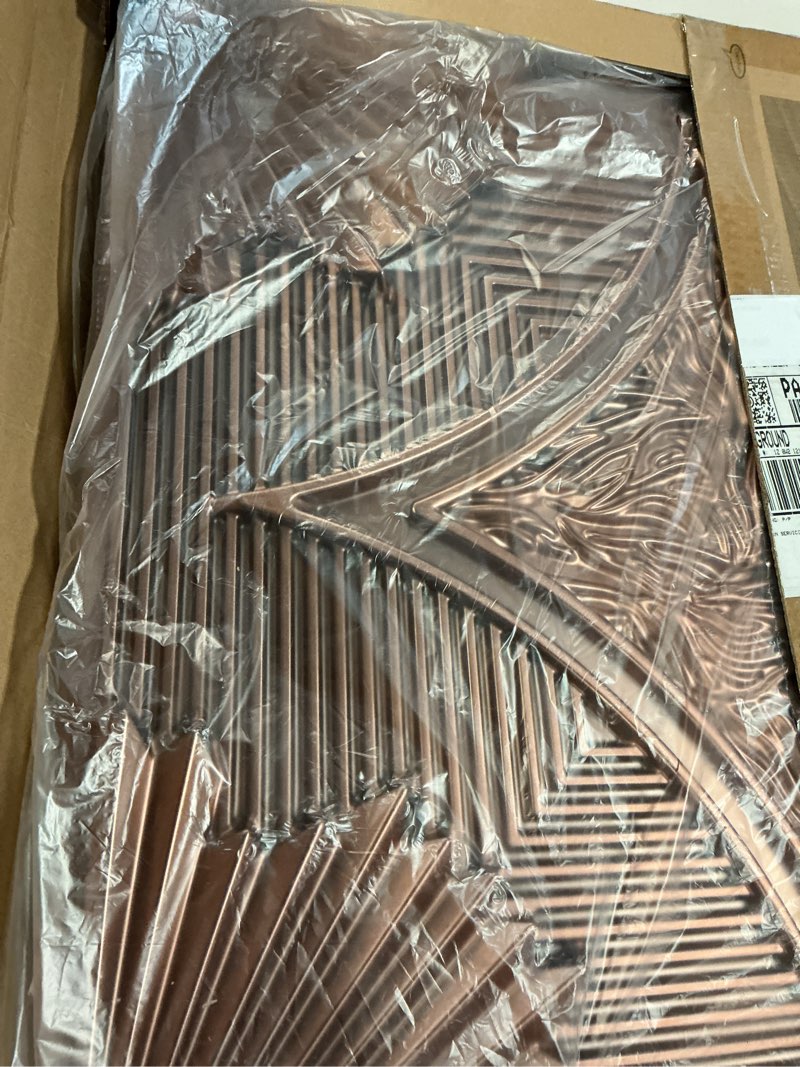 Condition photo showing Good Condition for art3d drop ceiling tiles 24x24 in bronze (12-pack, 48 sq.ft), 3d wainscoting panels glue up 2x2